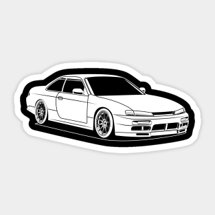 Jdm silvia white print 1 Sticker